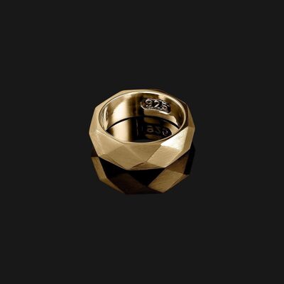 Geom-Ring aus Vermeil-Gold #2