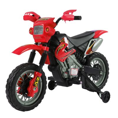 Wikinger Moto pour enfants Moto électrique Landau Voiture électrique Quad pour enfants Quad électrique Quad Véhicule pour enfants rouge + noir 102 x 53 x 66 cm