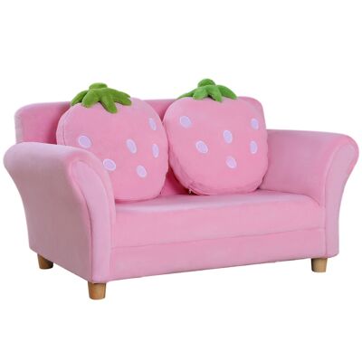 Wikinger Kindersofa Kindersessel Sofa Couch Kinderstuhl Kinderzimmer Softsofa Doppelsofa Einzelsofa (Erdbeersofa)