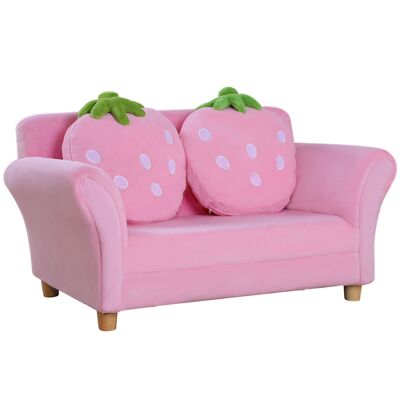 Wikinger children's sofa children's armchair sofa couch children's chair children's room soft sofa double sofa single sofa (strawberry sofa)