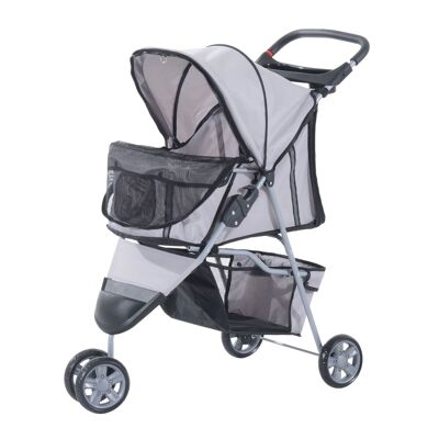 Wikinger chariot pour chien chien buggy buggy chiens chats multicolore (gris)