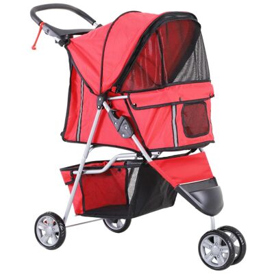 Wikinger chariot pour chien chien buggy buggy chiens chats multicolore (rouge)