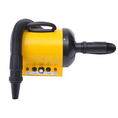 Wikinger professional dog hair dryer animal hair dryer pet dryer whisper hair dryer dog dryer 2800W PVC yellow 40 x 16 x 20 cm 3