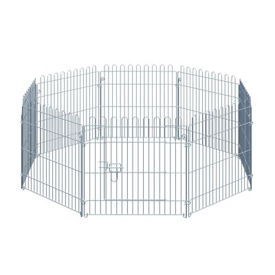 Wikinger recinto esterno per cuccioli recinto per cuccioli box per cuccioli cancello per animali 8 parti L63 x H60 cm