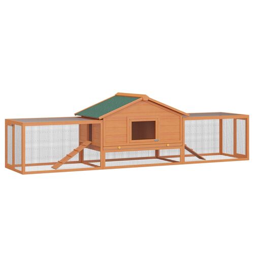 Wikinger rabbit hutch rabbit cage 100 x 68 x 59cm small animal hutch with outdoor enclosure XXL