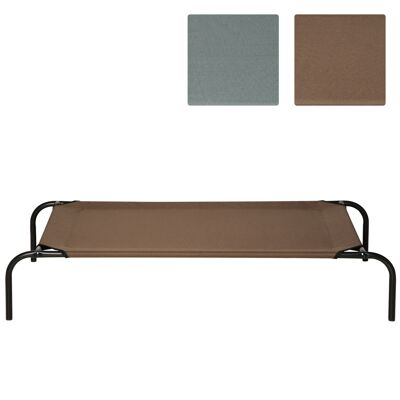 Wikinger Lit pour chien, chaise longue d'extérieur pour chien, lit pour chat, lit pour animaux de compagnie, espace de couchage avec housse de rechange 110 x 68 x 20 cm