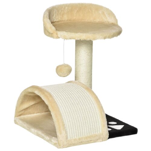 Wikinger scratching post cat tree with play balls cat scratching post sisal rope scratching posts beige 35.5 x 37 x 46 cm
