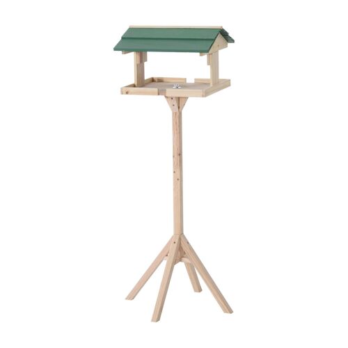 Wikinger Bird House Bird Feeder Bird House Bird Villa Bird Feeder with Stand, Pine, 49.5x49.5x121cm