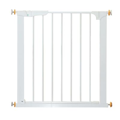 Wikinger Barrière de sécurité pour escalier, barrière de sécurité pour chien, 74-95 cm, blanc
