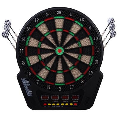 Wikinger electronic dartboard dartboard dart set with 6 darts 24 dart heads 27 games 243 hit options for 16 players multicolored 44 x 51.5 x 3.2cm
