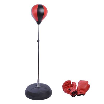 Wikinger punching ball set, standing box training set, 125/131/138/145 cm, height-adjustable, with 1 pair of gloves, 1 pump, suitable for professionals and beginners
