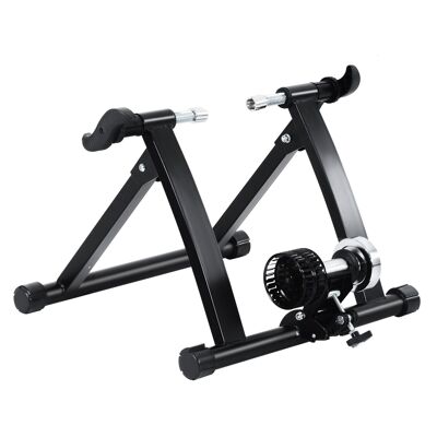Wikinger roller trainer bicycle trainer indoor bike home trainer foldable magnetic brake 26"-28" steel black 54.5x47.2x39.1 cms