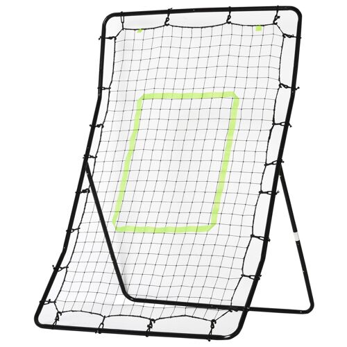 Wikinger Kickback Rebounder Goal Rebound Wall Net, Steel+PE, 75x126cm, Black