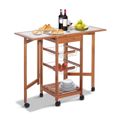 Wikinger serving trolley kitchen trolley kitchen trolley kitchen trolley with foldable drawers