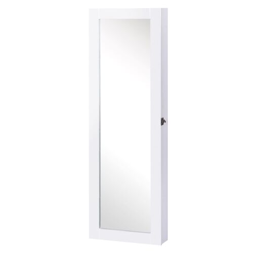 Wikinger 2 in 1 wall mirror with large storage space, mirror cabinet, jewelry cabinet, mirror, 37 x 9.5 x 112 cm
