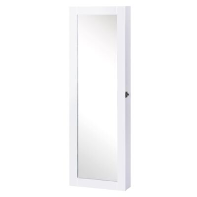 Wikinger 2 in 1 wall mirror with large storage space, mirror cabinet, jewelry cabinet, mirror, 37 x 9.5 x 112cm