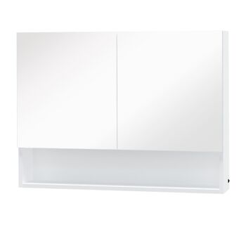 Wikinger LED armoire de toilette miroir lumineux miroir de salle de bain armoire de salle de bain miroir mural 15W (modèle 4)