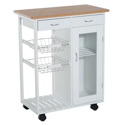 Wikinger kitchen trolley kitchen trolley serving trolley white wood