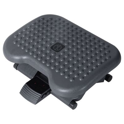 Wikinger footrest footrest relax footrest for office, height adjustable, plastic, dark grey, 46x35cm