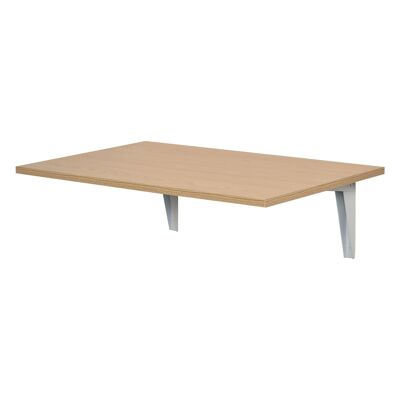 Wikinger tavolo pieghevole da parete tavolo da parete tavolo pieghevole tavolo da pranzo scrivania, MDF, naturale/bianco, 60x40 cm (naturale)