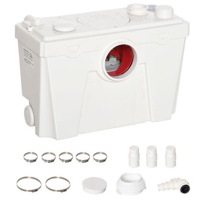 Wikinger sistema di sollevamento pompa per acque luride pompa per acque luride pompa domestica per doccia WC, 500 W, 40 x 17 x 28 cm