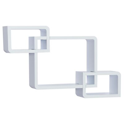 Wikinger wall shelf cube shelf Cube shelf with 3 compartments MDF white