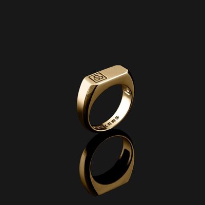 Signature-Ring aus Vermeil-Gold 2
