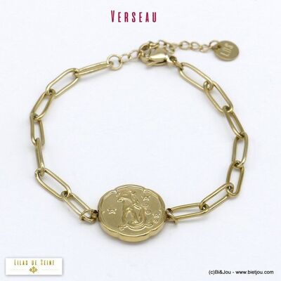 bracelet astro VERSEAU zodiaque acier 0220031
