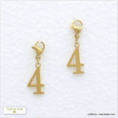 2 charms numero quattro 4 charm in acciaio 0620545