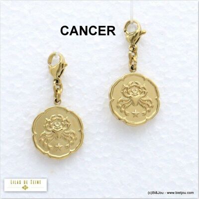 2 charms charm signo astro CÁNCER acero 0620554