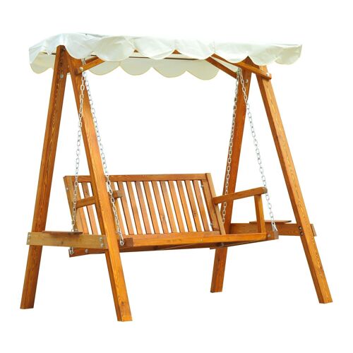 Wikinger Hollywood swing garden swing swing bench swing 2-seater larch