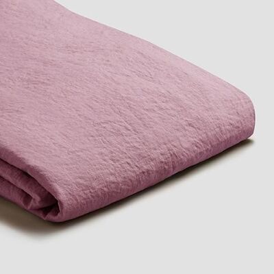 Raspberry Linen Duvet Cover - Super King