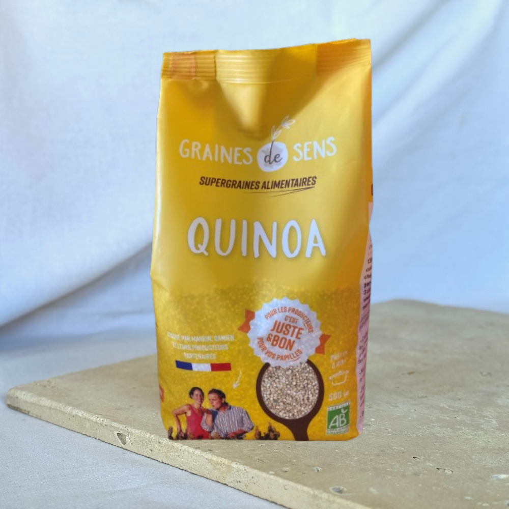 Quinoa Blanc cuisson 6min BIO origine France - 500g