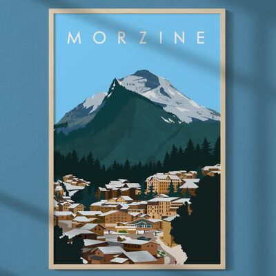 Cartel de la ciudad de Morzine