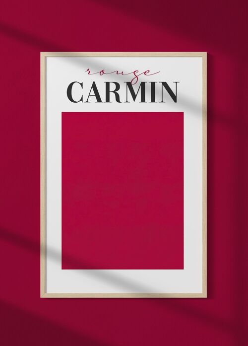 Affiche Rouge Carmin