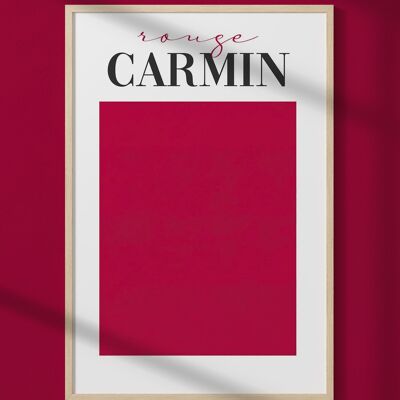 Affiche Rouge Carmin