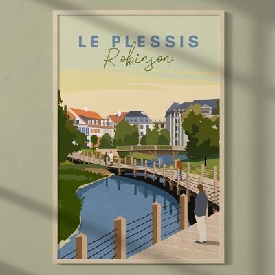 Cartel de la ciudad de Le Plessis-Robinson