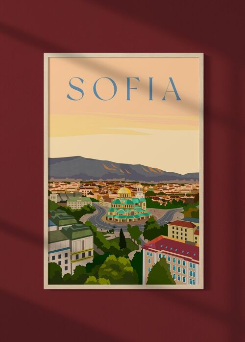 Affiche ville Sofia