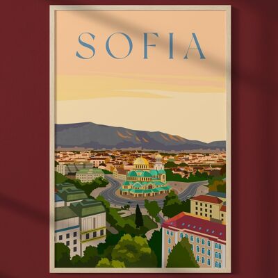 Sofia city poster