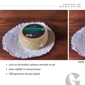 Fromage de brebis affiné de Cáceres - 700 gr | Lait cru de brebis sans conservateur ni additif 2