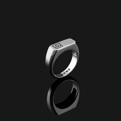 925 Sterling Silber Signatur-Ring 2