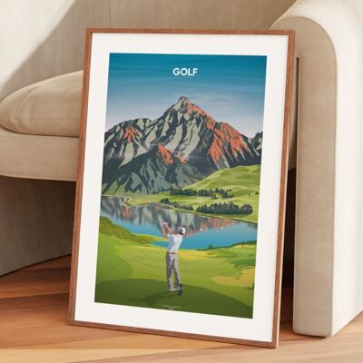 Cartel deportivo - Golf
