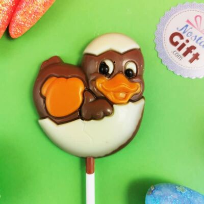 Milk chocolate Easter chick lollipop