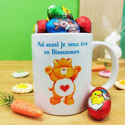 Care Bears Mug filled with chocolate eggs - Easter