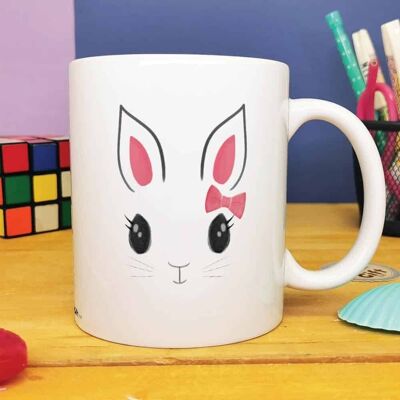 Pink rabbit mug - Easter