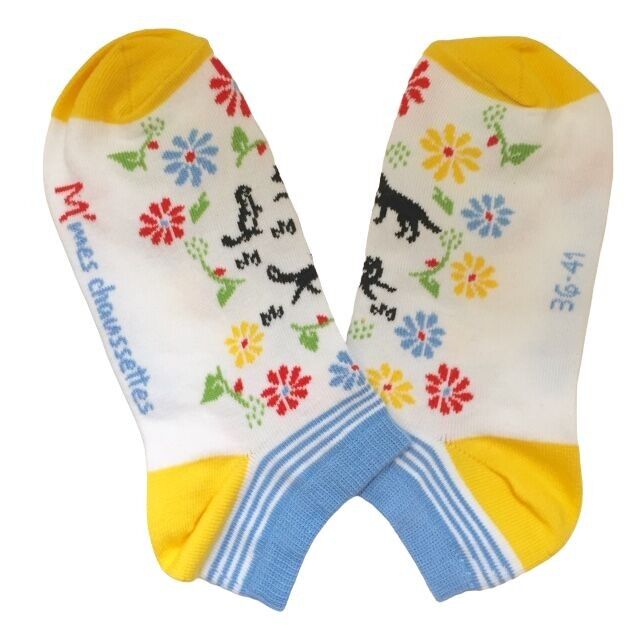 Calzini Francia in cotone biologico - Bretagna, Il lupo, la volpe e la donnola