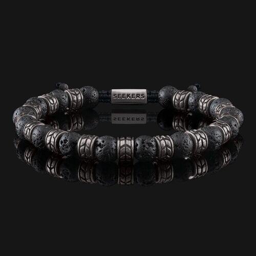 Royale Black Gold & Lava Bracelet