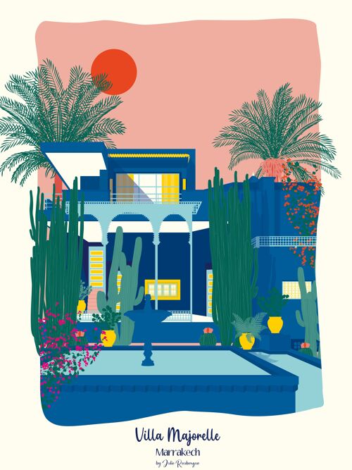 Affiche MARRAKECH Villa Majorelle