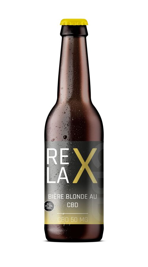 Relax, bière blonde au CBD, 5%alc./vol - 330ml