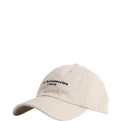 My Accessories London Logo Cap in Off White